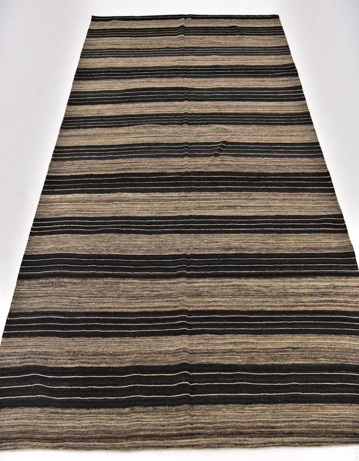 Detail image of 6' 2 x 7' 4  Hand Woven Kilim Modern Wool Square Rug