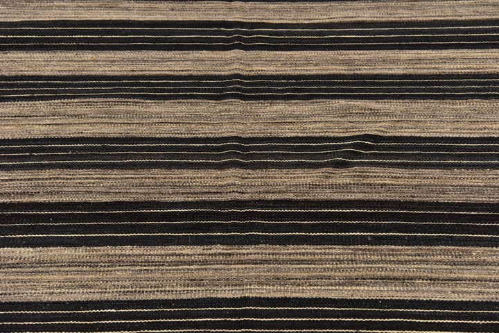 6' 2 x 7' 4 Hand Woven Kilim Modern Wool Square Rug