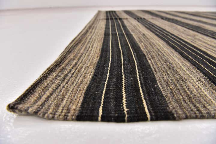 6' 2 x 7' 4 Hand Woven Kilim Modern Wool Square Rug