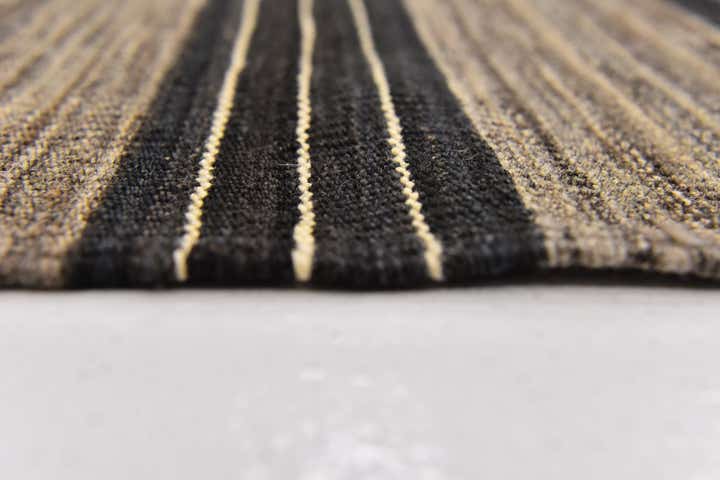 6' 2 x 7' 4 Hand Woven Kilim Modern Wool Square Rug