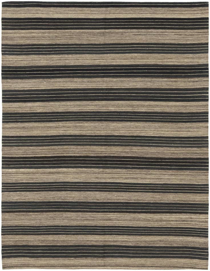 Detail image of 6' 2 x 7' 4 Hand Woven Kilim Modern Wool Square Rug