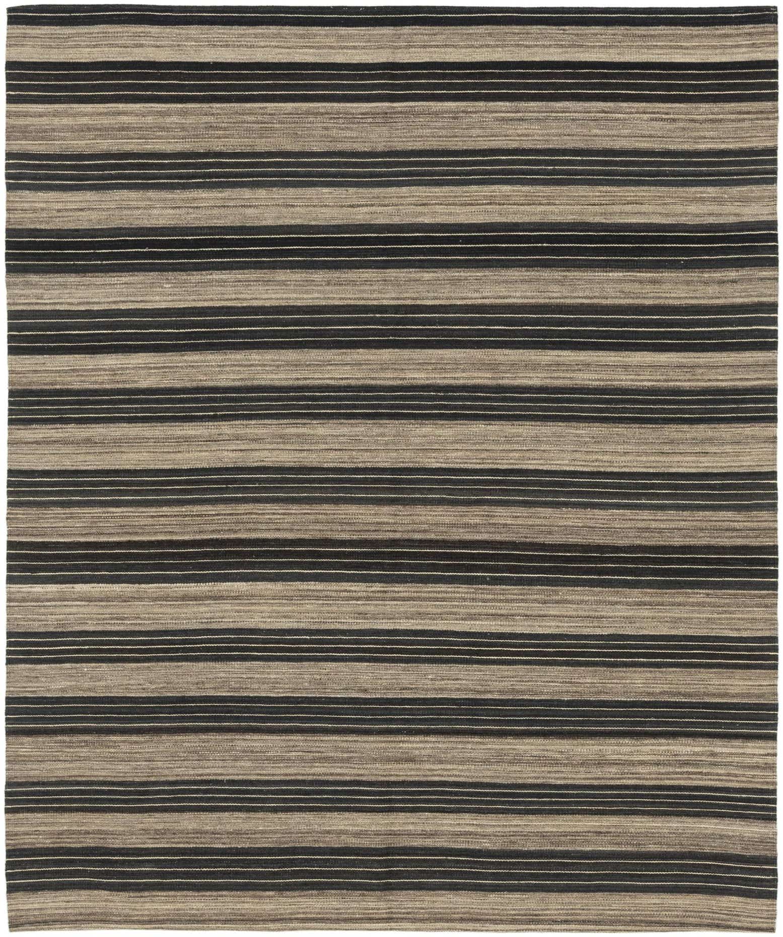 6' 2 x 7' 4 Hand Woven Kilim Modern Wool Square Rug