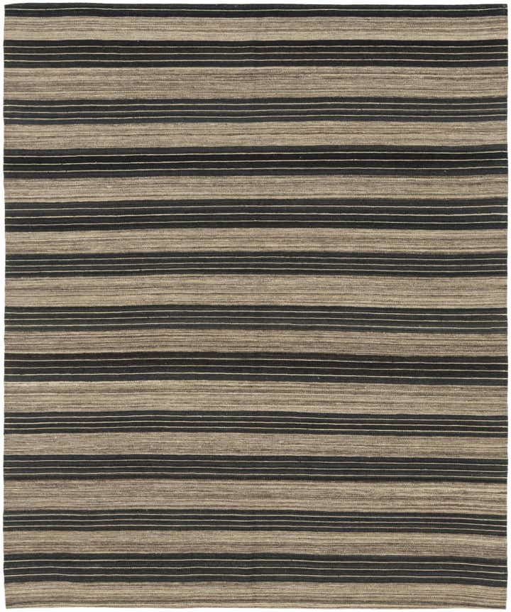 6' 2 x 7' 4 Hand Woven Kilim Modern Wool Square Rug