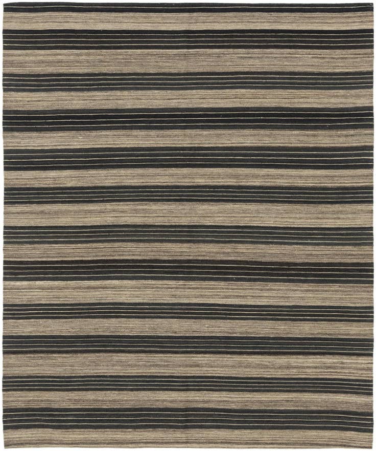 Detail image of 6' 2 x 7' 4 Hand Woven Kilim Modern Wool Square Rug