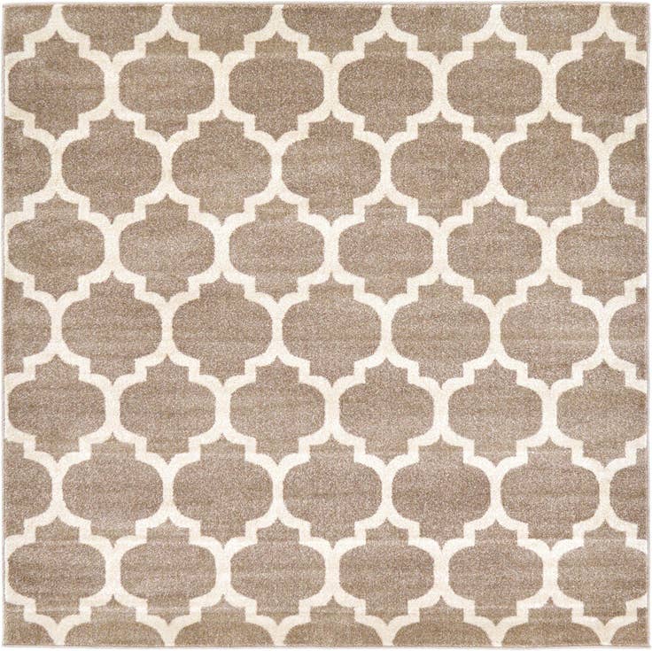 Detail image of 6' x 6' Lattice Square Rug