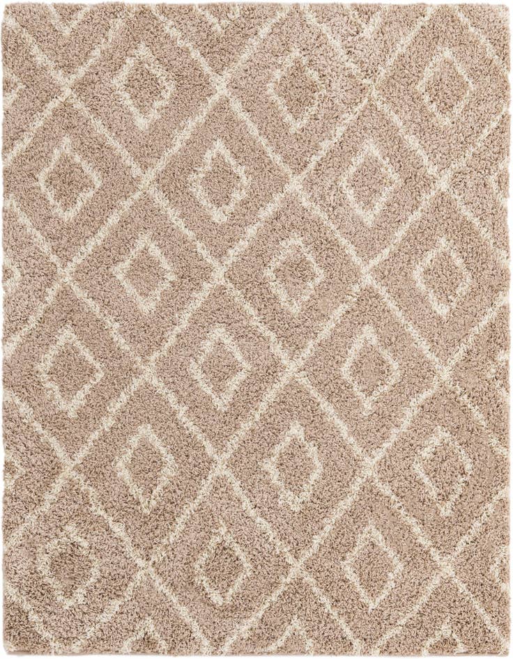 Detail image of 6' x 6' Lattice Shag Square Rug