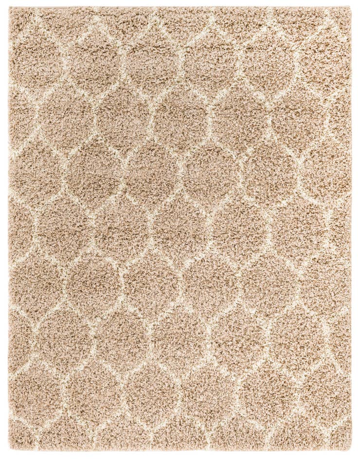 Detail image of 6' x 6' Lattice Shag Square Rug