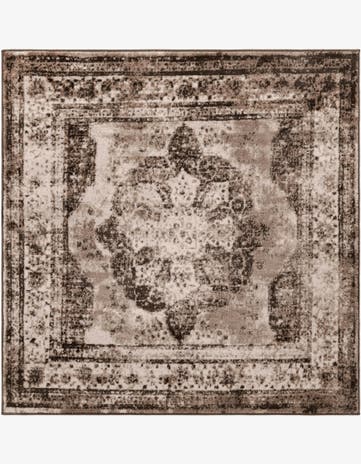 Light Brown Monaco Square Rug