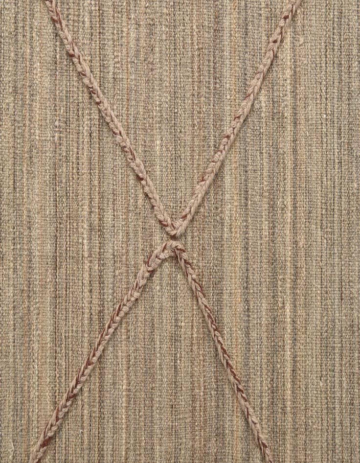 Detail image of 6' 7 x 6' 10  Hand Knotted Moroccan Wool Square Rug