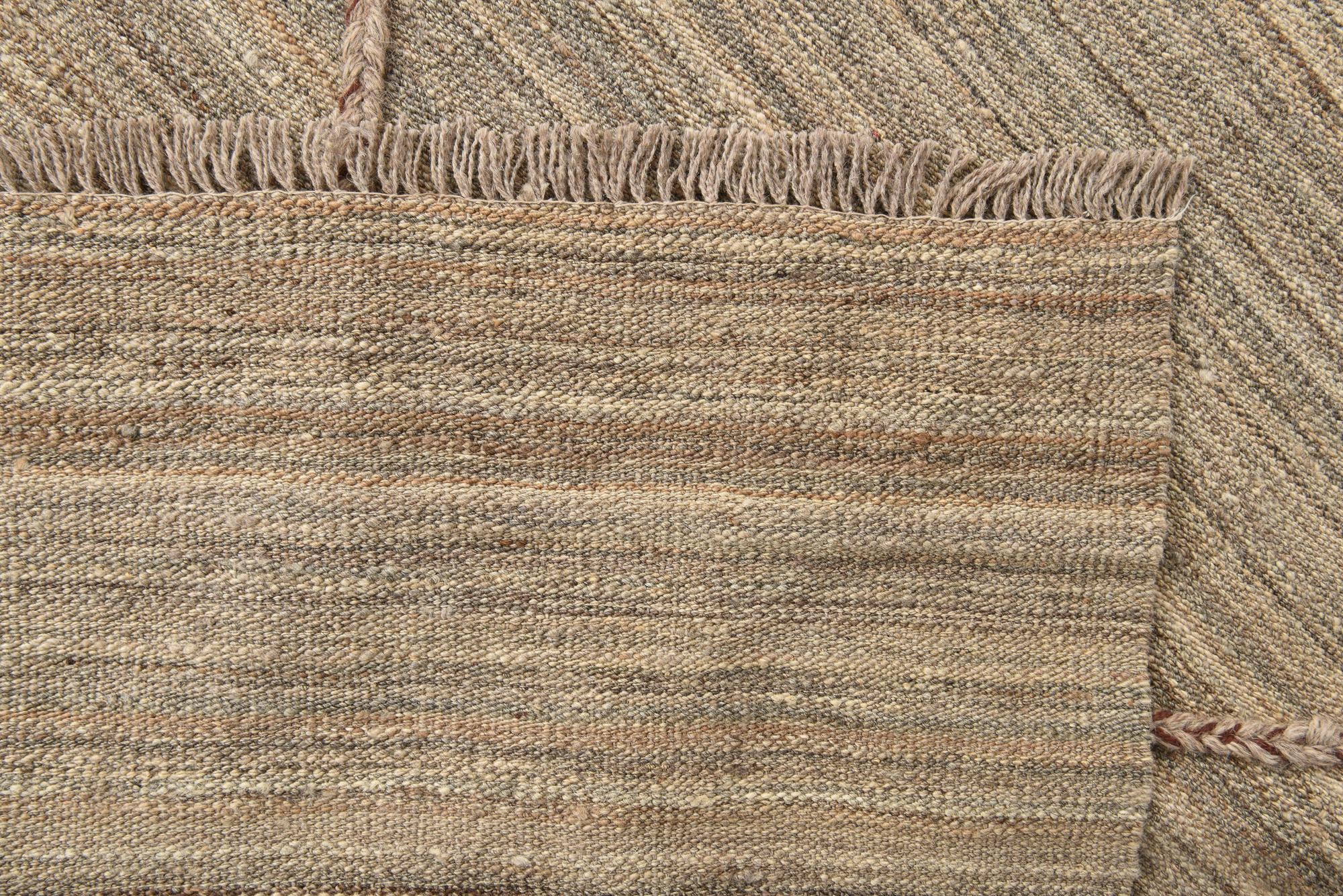 6' 7 x 6' 10 Hand Knotted Moroccan Wool Square Rug