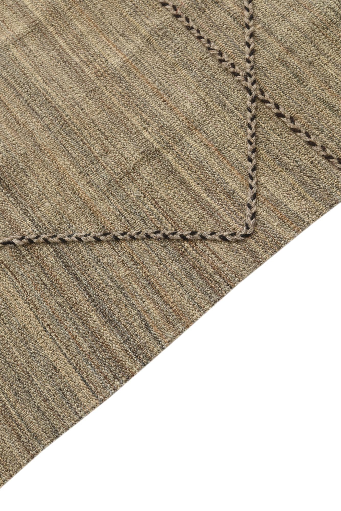 6' 5 x 7' Hand Knotted Moroccan Wool Square Rug