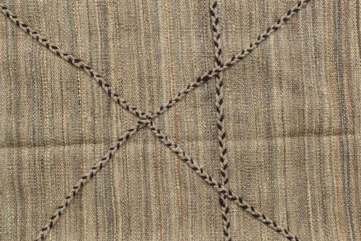 6' 5 x 7' Hand Knotted Moroccan Wool Square Rug