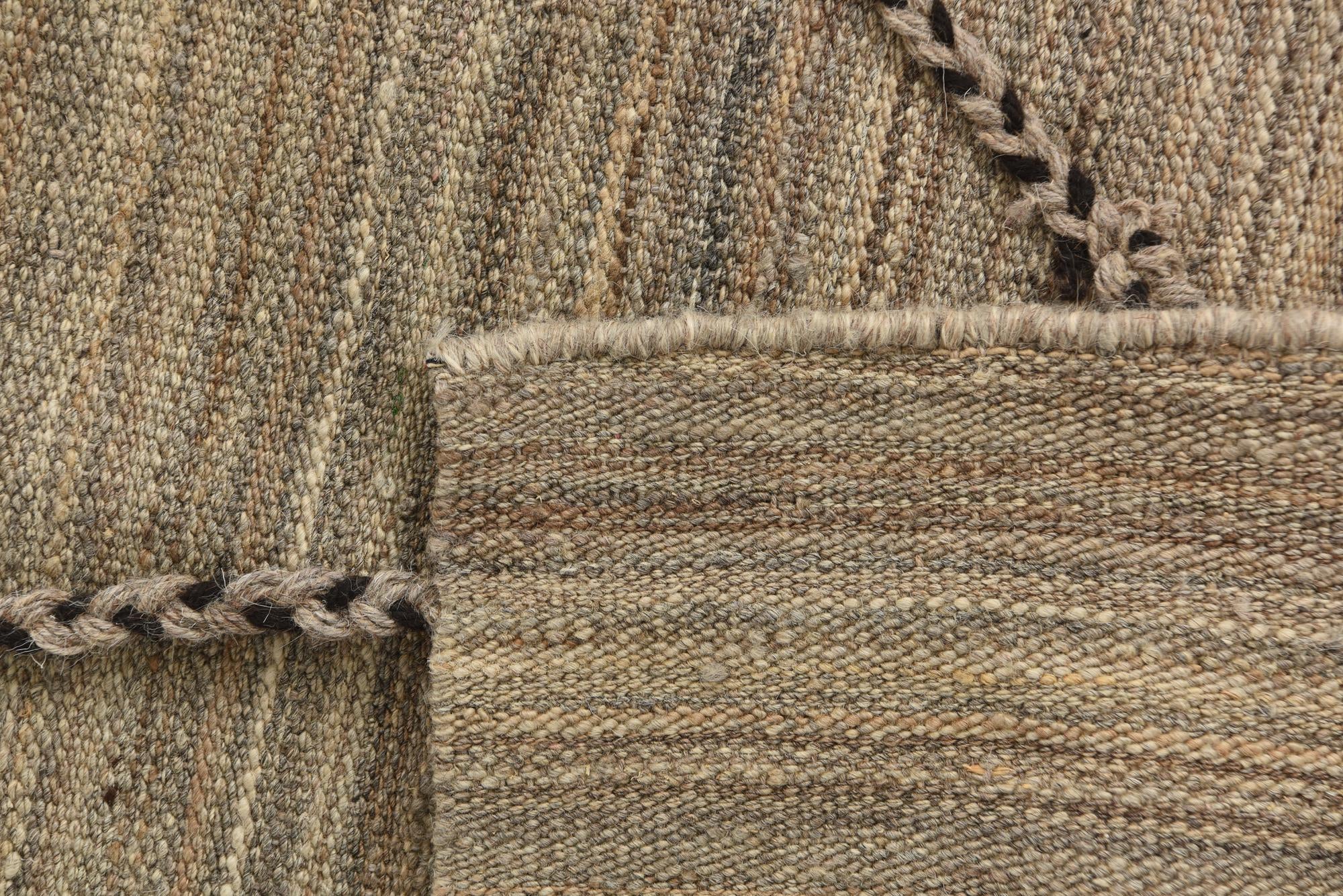 6' 5 x 7' Hand Knotted Moroccan Wool Square Rug