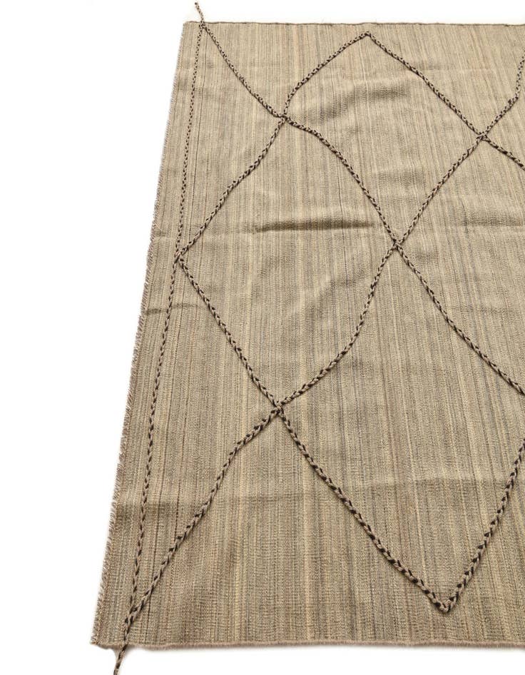 Detail image of 5' 5 x 5' 9  Hand Knotted Moroccan Wool Square Rug