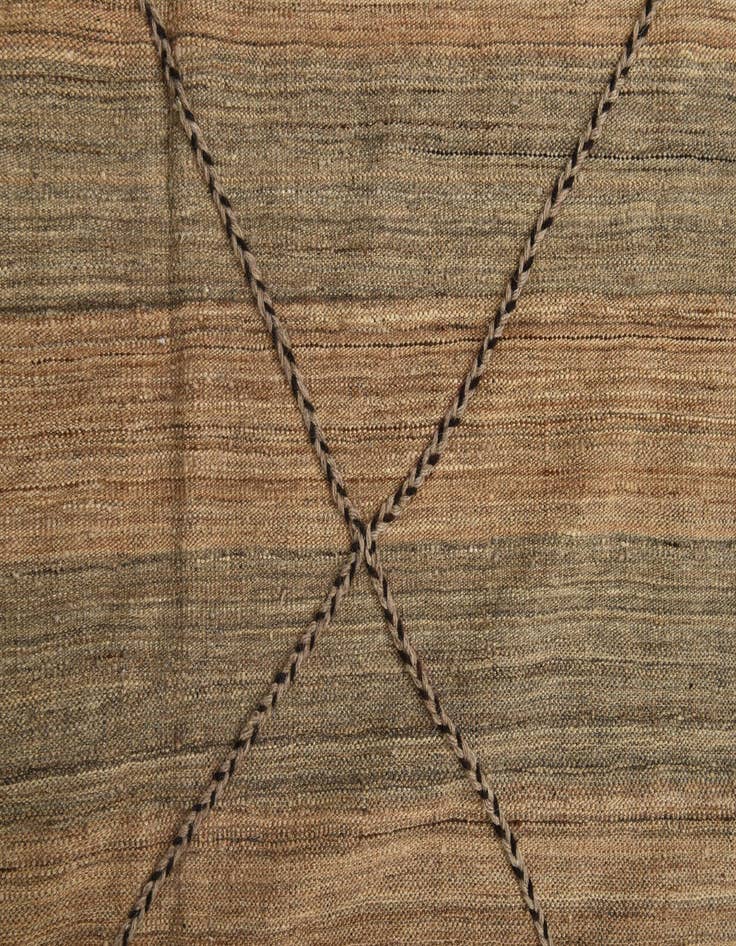 Detail image of 12' 6 x 12' 8  Hand Knotted Moroccan Wool Square Rug
