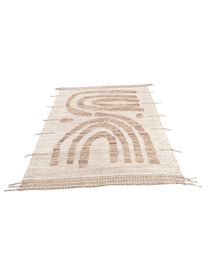 Detail image of 5' 8 x 6' 8 Hand Knotted Moroccan Wool Square Rug
