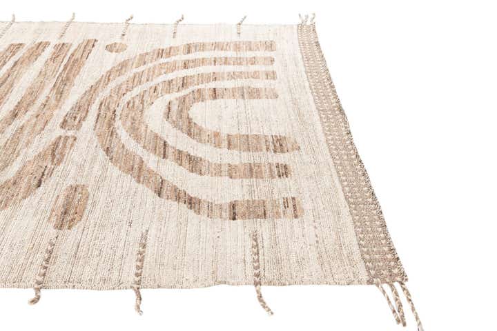 5' 8 x 6' 8 Hand Knotted Moroccan Wool Square Rug