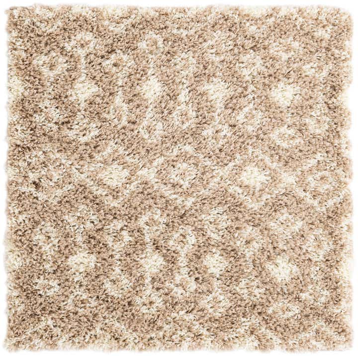 90cm x 90cm Moroccan Trellis Shag Square Rug