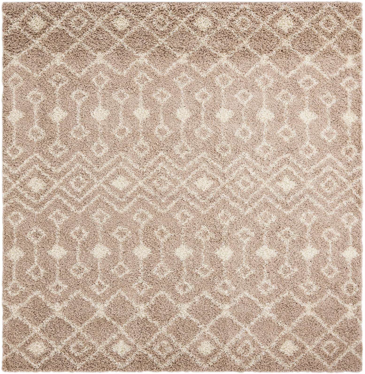 310cm x 325cm Moroccan Trellis Shag Square Rug