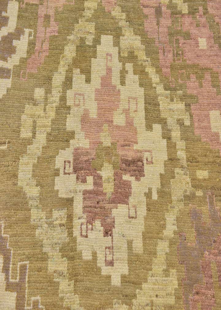 11' x 12' Hand Knotted Oushak Wool Square Rug