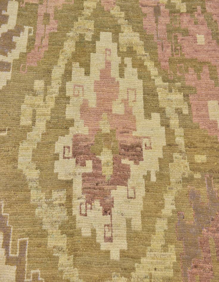 Detail image of 11' x 12' Hand Knotted Oushak Wool Square Rug