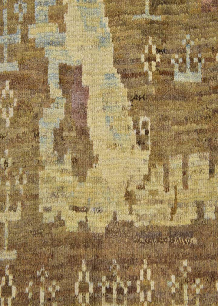 11' x 12' Hand Knotted Oushak Wool Square Rug