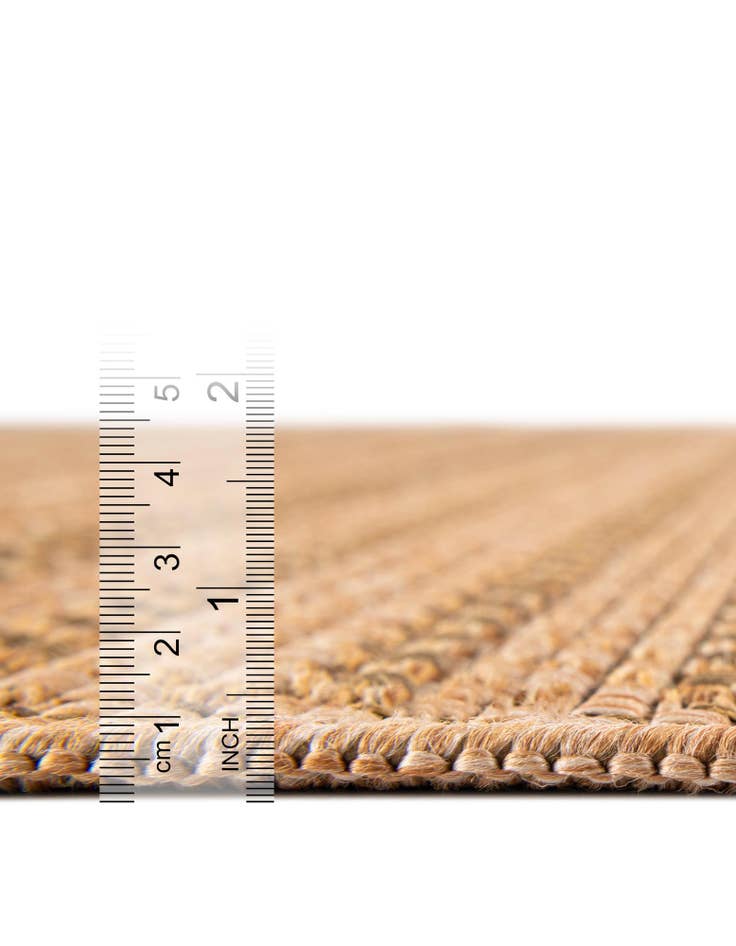 Detail image of 6' x 6'  Washable Border Indoor / Outdoor Square Rug