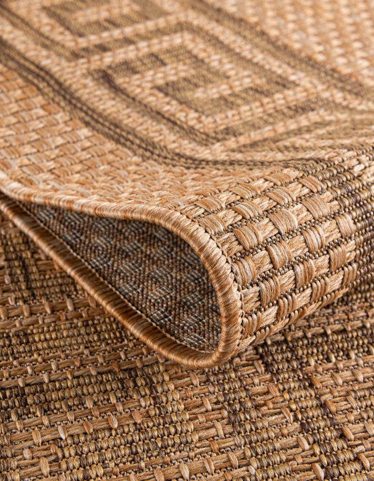 Detail image of 6' x 6' Easy-Clean Border Indoor / Outdoor Square Rug