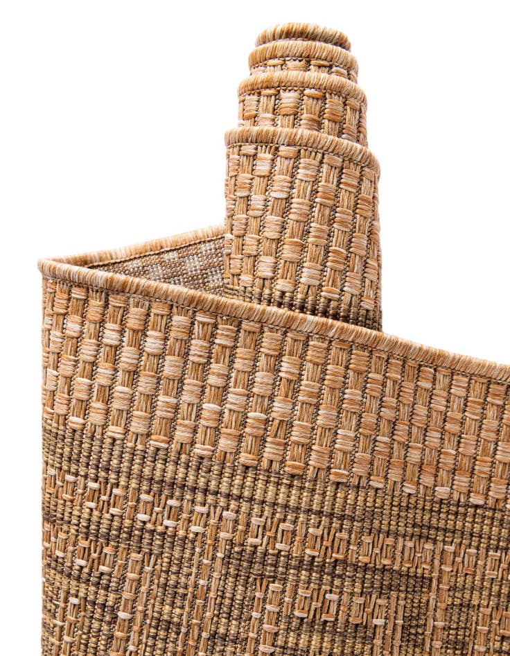 Detail image of 6' x 6'  Washable Border Indoor / Outdoor Square Rug