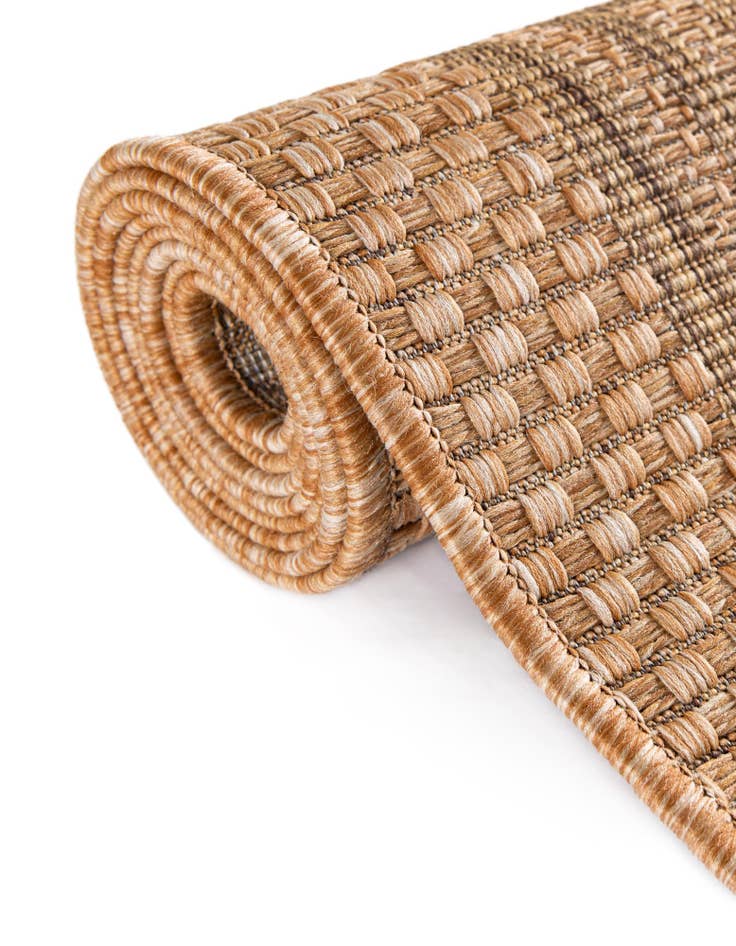 Detail image of 6' x 6'  Washable Border Indoor / Outdoor Square Rug