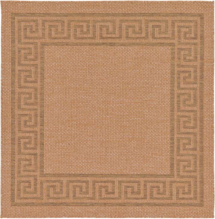 6' x 6' Easy-Clean Border Indoor / Outdoor Square Rug