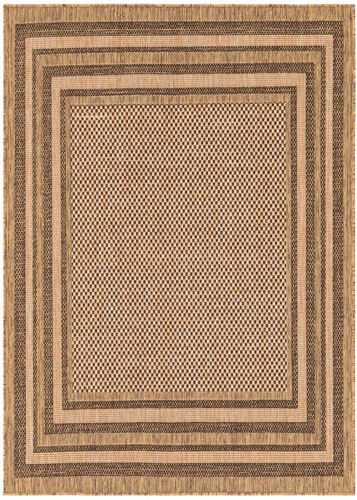 6' x 6' Easy-Clean Border Indoor / Outdoor Square Rug