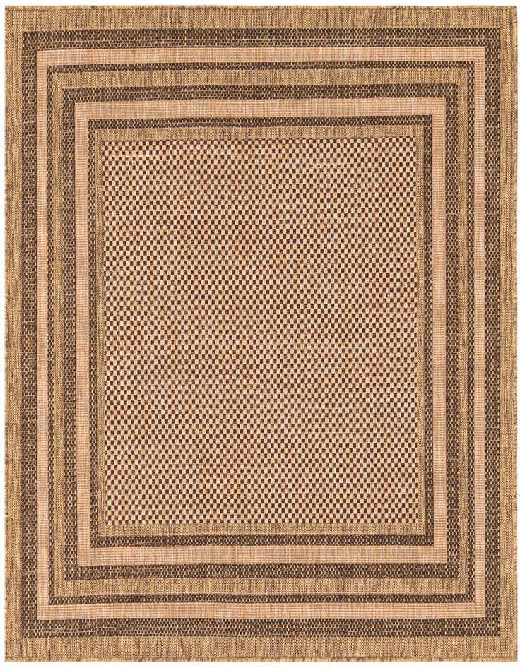 Detail image of 6' x 6' Easy-Clean Border Indoor / Outdoor Square Rug