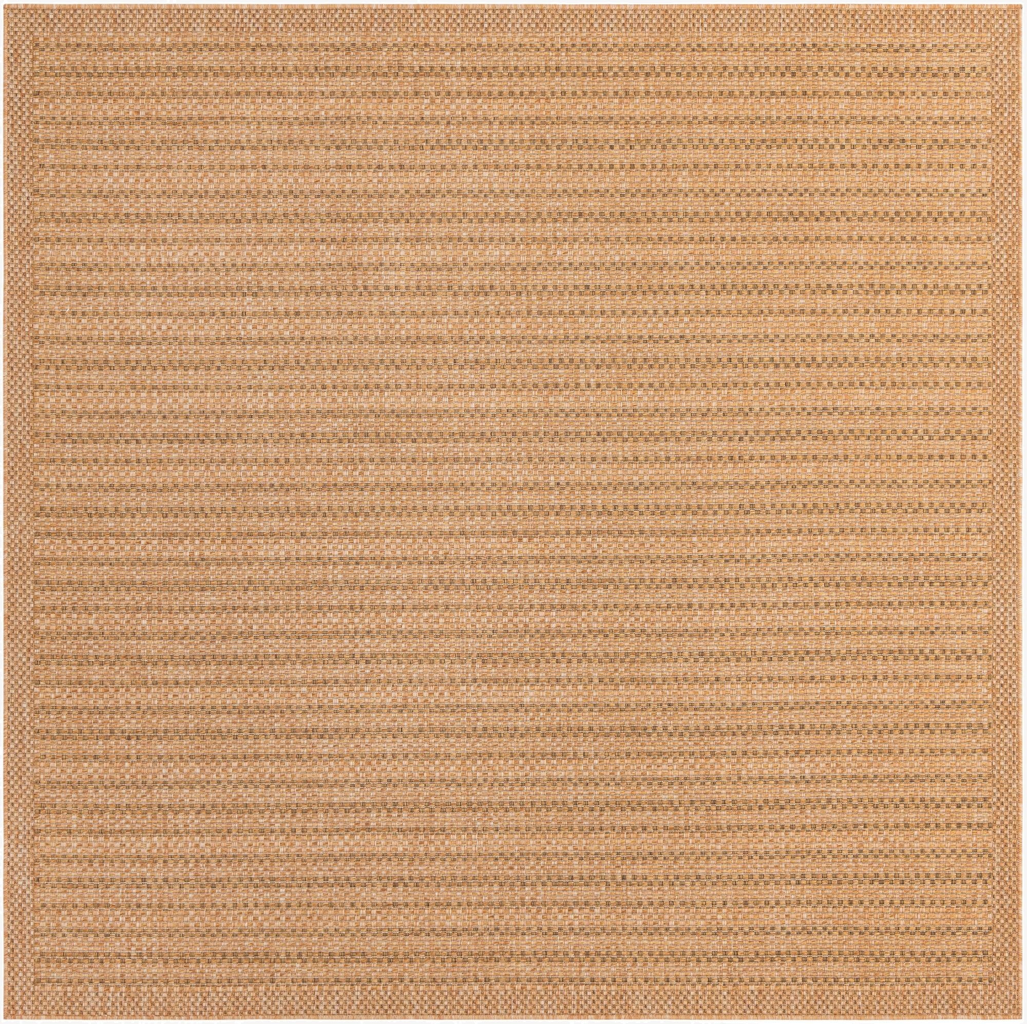 7' 10 x 7' 10  Washable Border Indoor / Outdoor Square Rug