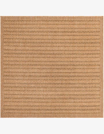 5' 3 x 5' 3 Easy-Clean Border Indoor / Outdoor Square Rug