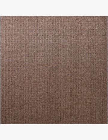 Light Brown Easy-Clean Checkered Indoor / Outdoor Square Rug