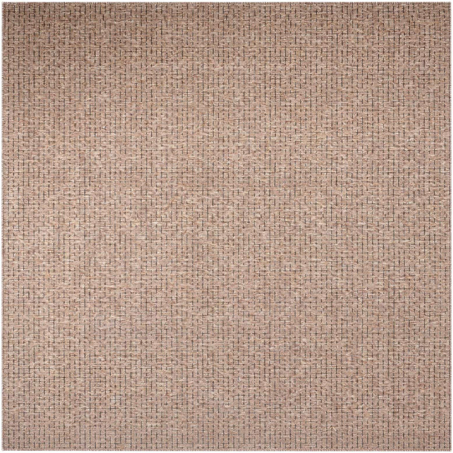 7' 10 x 7' 10 Easy-Clean Checkered Indoor / Outdoor Square Rug