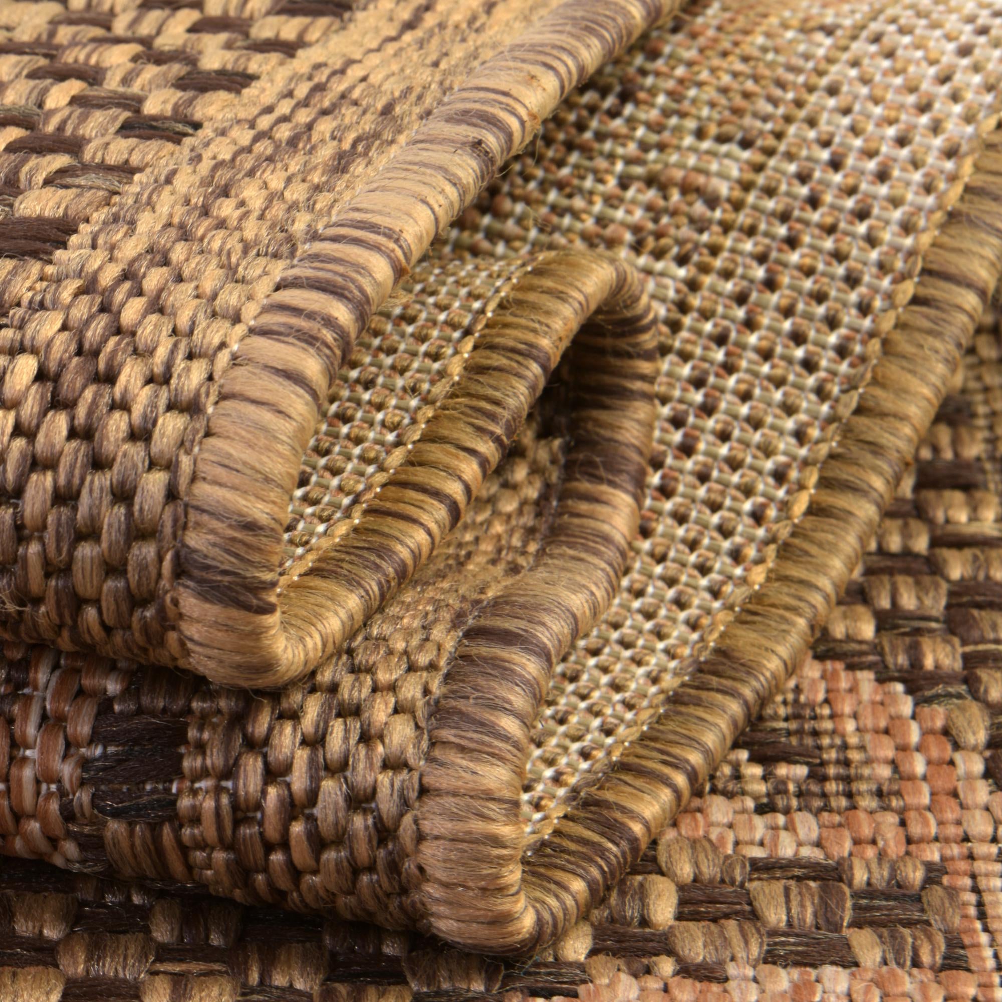 6' x 6' Easy-Clean Lattice Indoor / Outdoor Square Rug