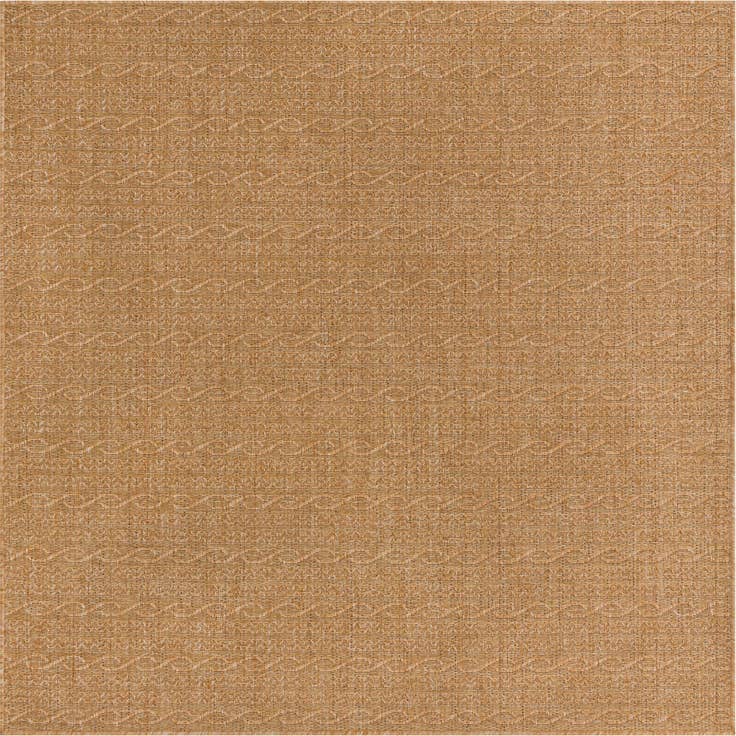 Detail image of 6' x 6' Easy-Clean Modern Indoor / Outdoor Square Rug