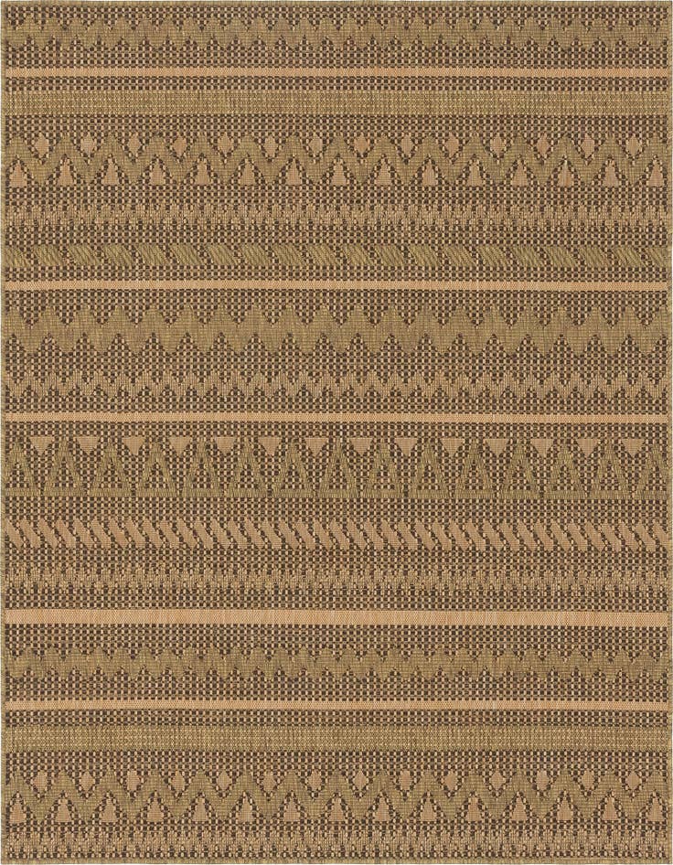 Detail image of 6' x 6' Easy-Clean Modern Indoor / Outdoor Square Rug