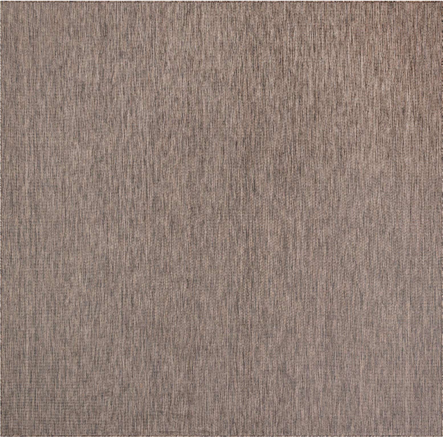 10' x 10' Easy-Clean Solid Indoor / Outdoor Square Rug