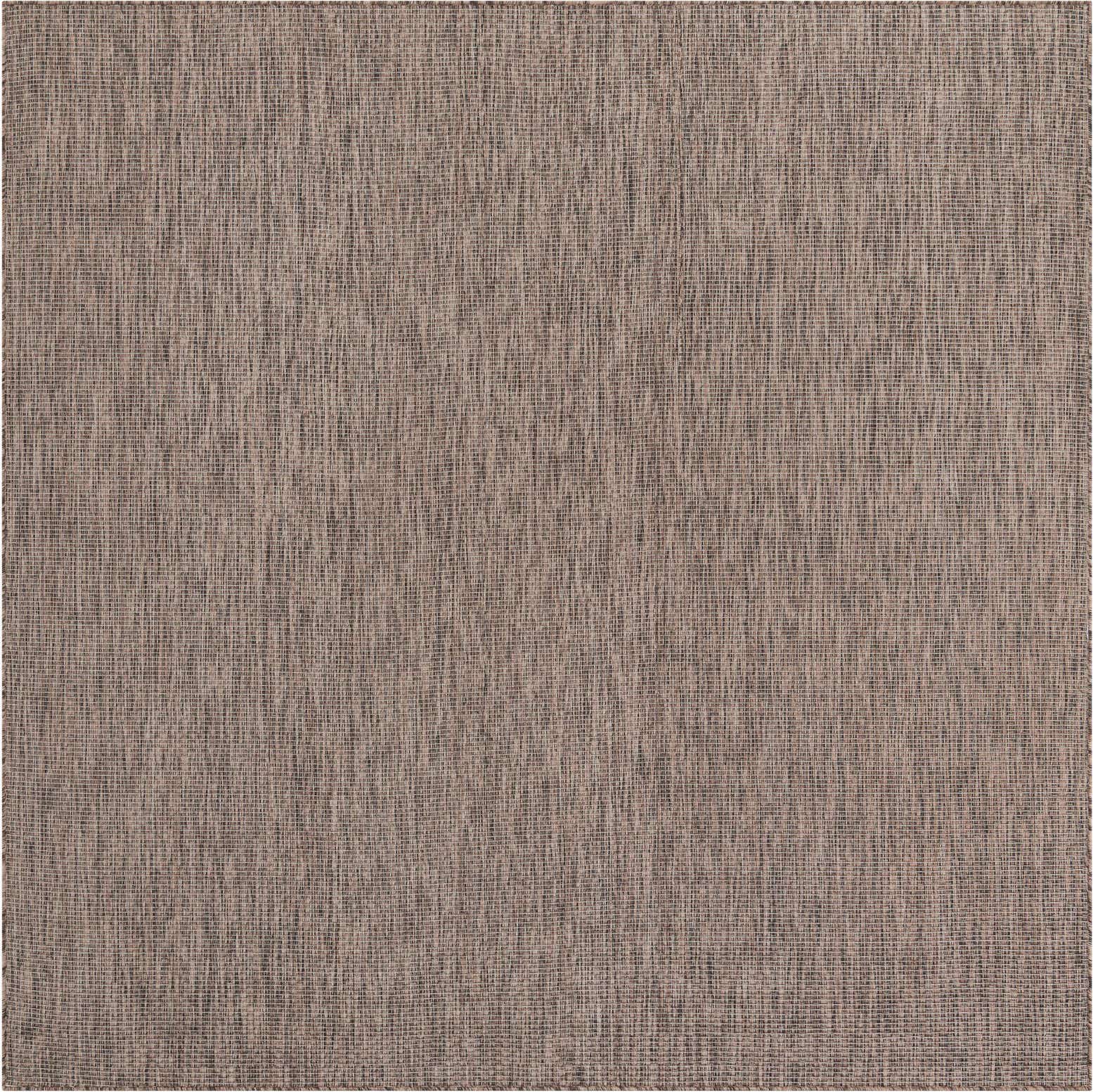 7' 10 x 7' 10 Easy-Clean Solid Indoor / Outdoor Square Rug