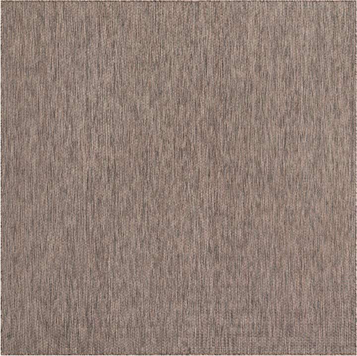 7' 10 x 7' 10 Easy-Clean Solid Indoor / Outdoor Square Rug