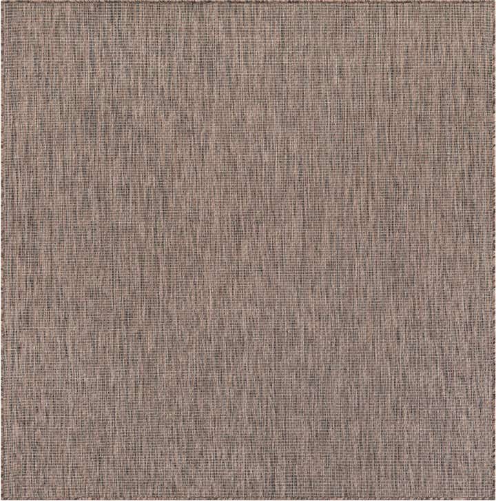 6' x 6' Easy-Clean Solid Indoor / Outdoor Square Rug