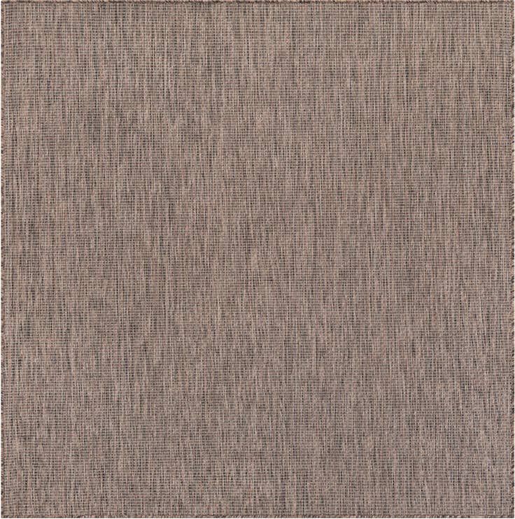 Detail image of 6' x 6' Easy-Clean Solid Indoor / Outdoor Square Rug