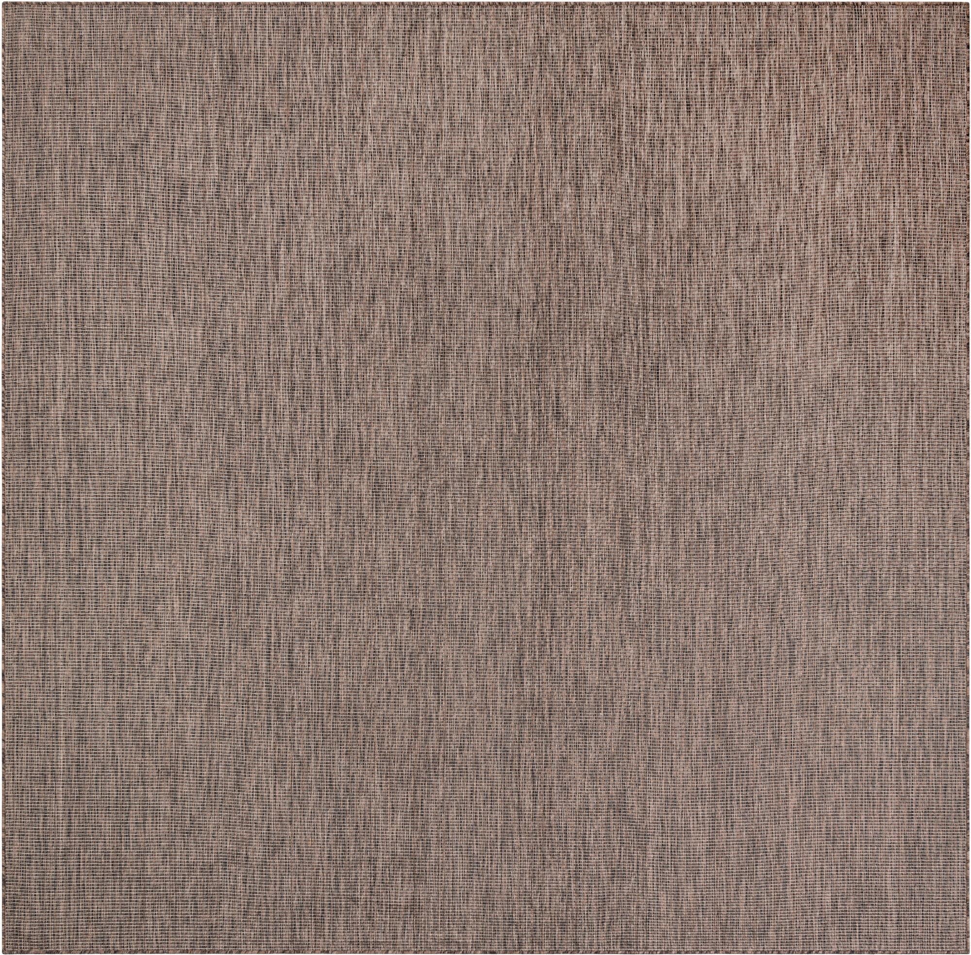 10' x 10'  Washable Solid Indoor / Outdoor Square Rug