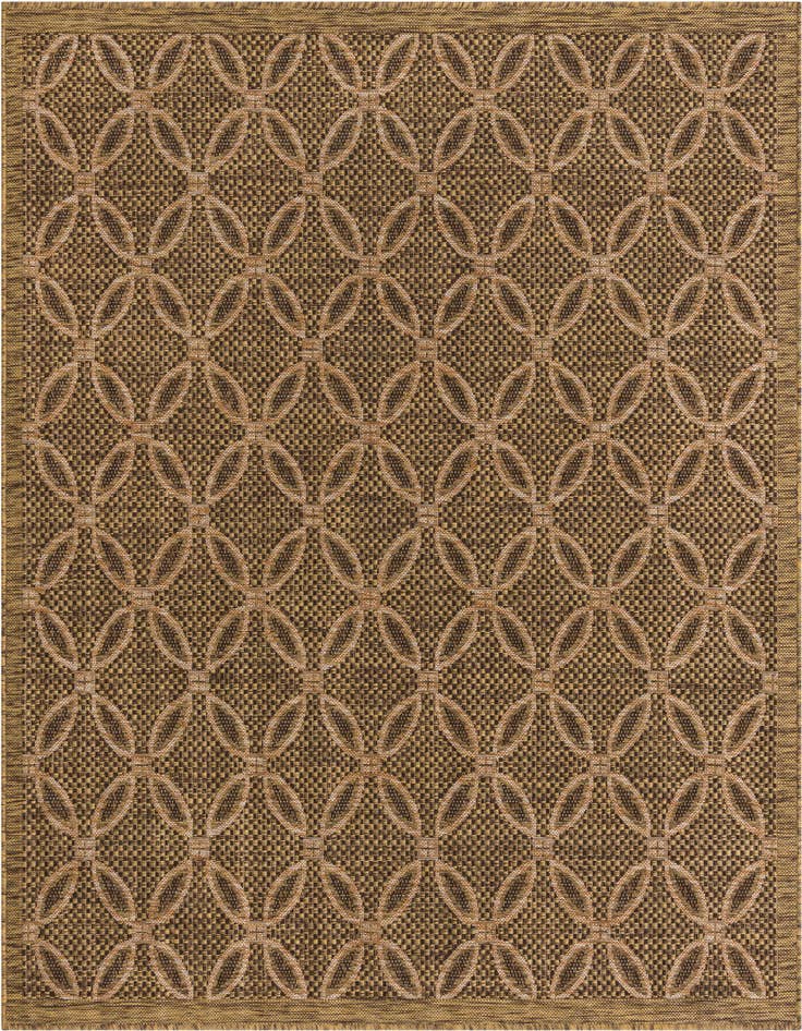 Detail image of 6' x 6' Easy-Clean Trellis Indoor / Outdoor Square Rug