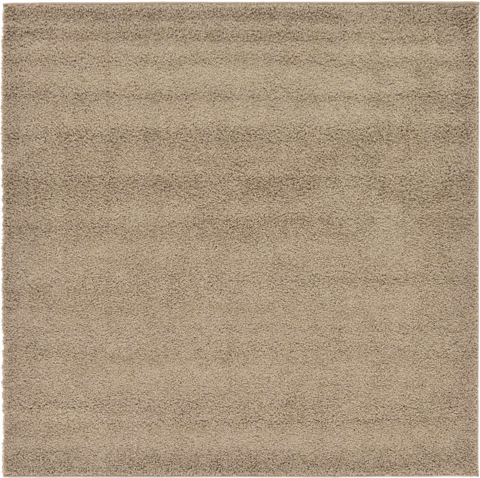 185cm x 185cm Effen Frieze Vierkant Vloerkleed