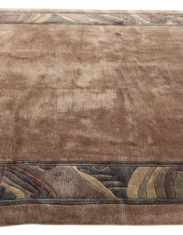 Detail image of 6' 5 x 6' 5  Hand Knotted Tibet Wool Square Rug
