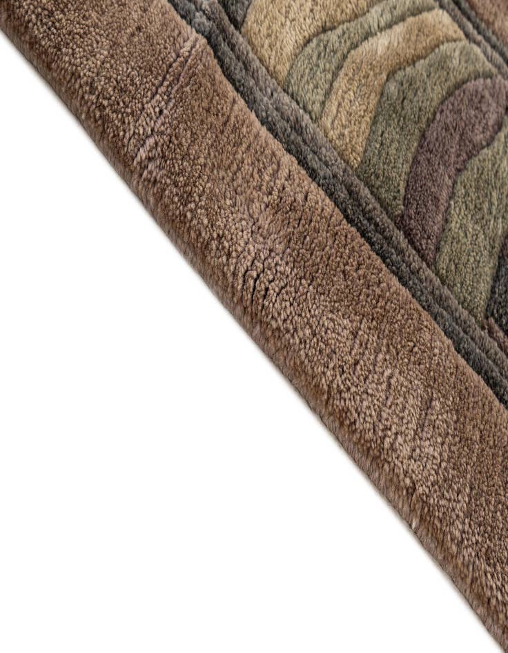 Detail image of 6' 5 x 6' 5  Hand Knotted Tibet Wool Square Rug